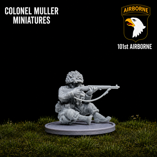 28mm WW2 US  AIRBORNE SEATED SHOOTER