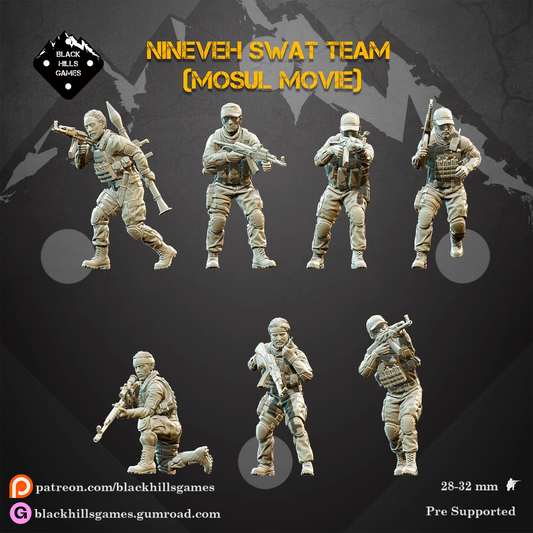 28mm Modern MOSUL SWAT Team