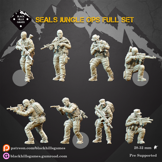 28mm Modern US Navy Seals Jungle Ops Full Set