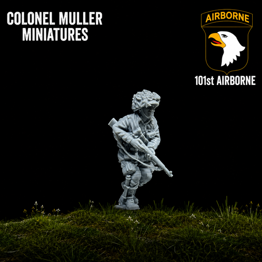 28mm WW2 US AIRBORNE Bouncing Rifleman