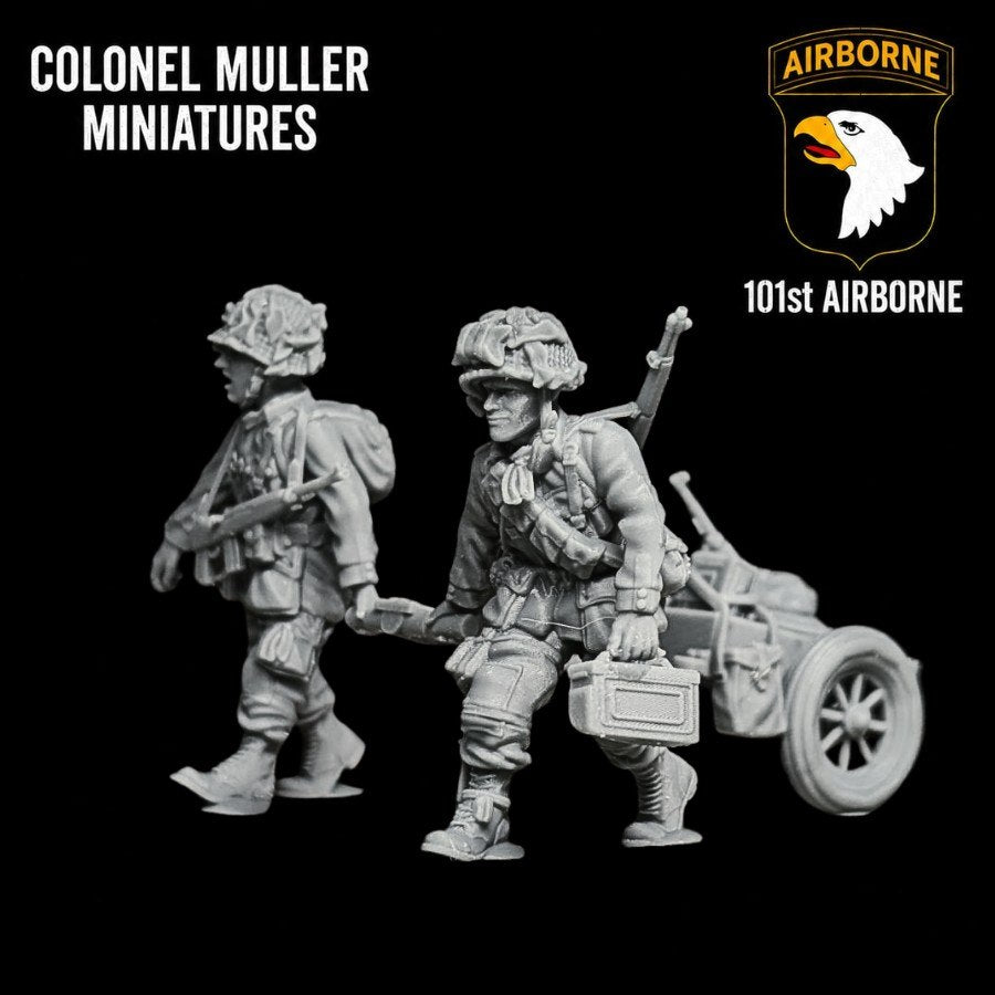 28mm WW2 US AIRBORNE Hand Cart Team