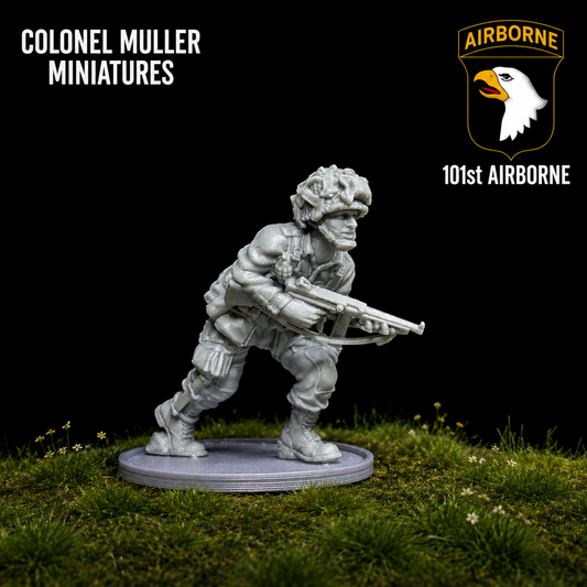 28mm WW2 US AIRBORNE SMG2 New pose