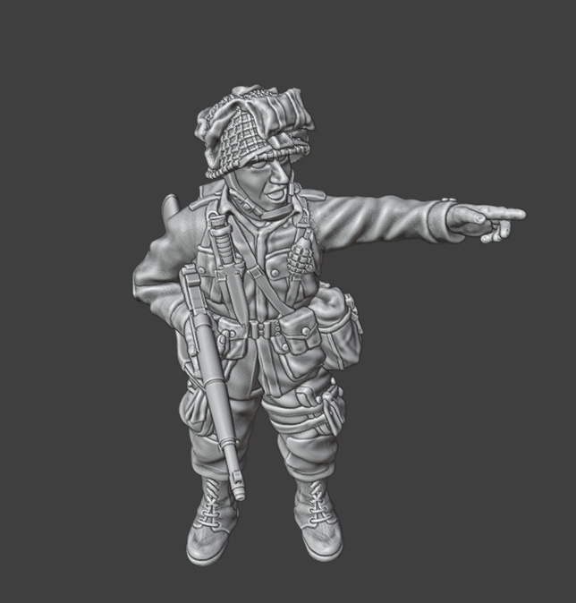 28mm WW2 US AIRBORNE NCO INDICATING