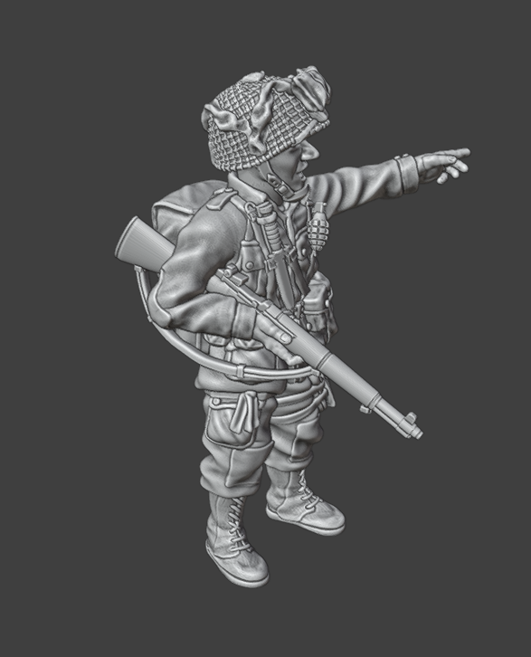 28mm WW2 US AIRBORNE NCO INDICATING