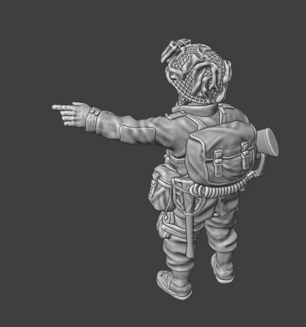 28mm WW2 US AIRBORNE NCO INDICATING