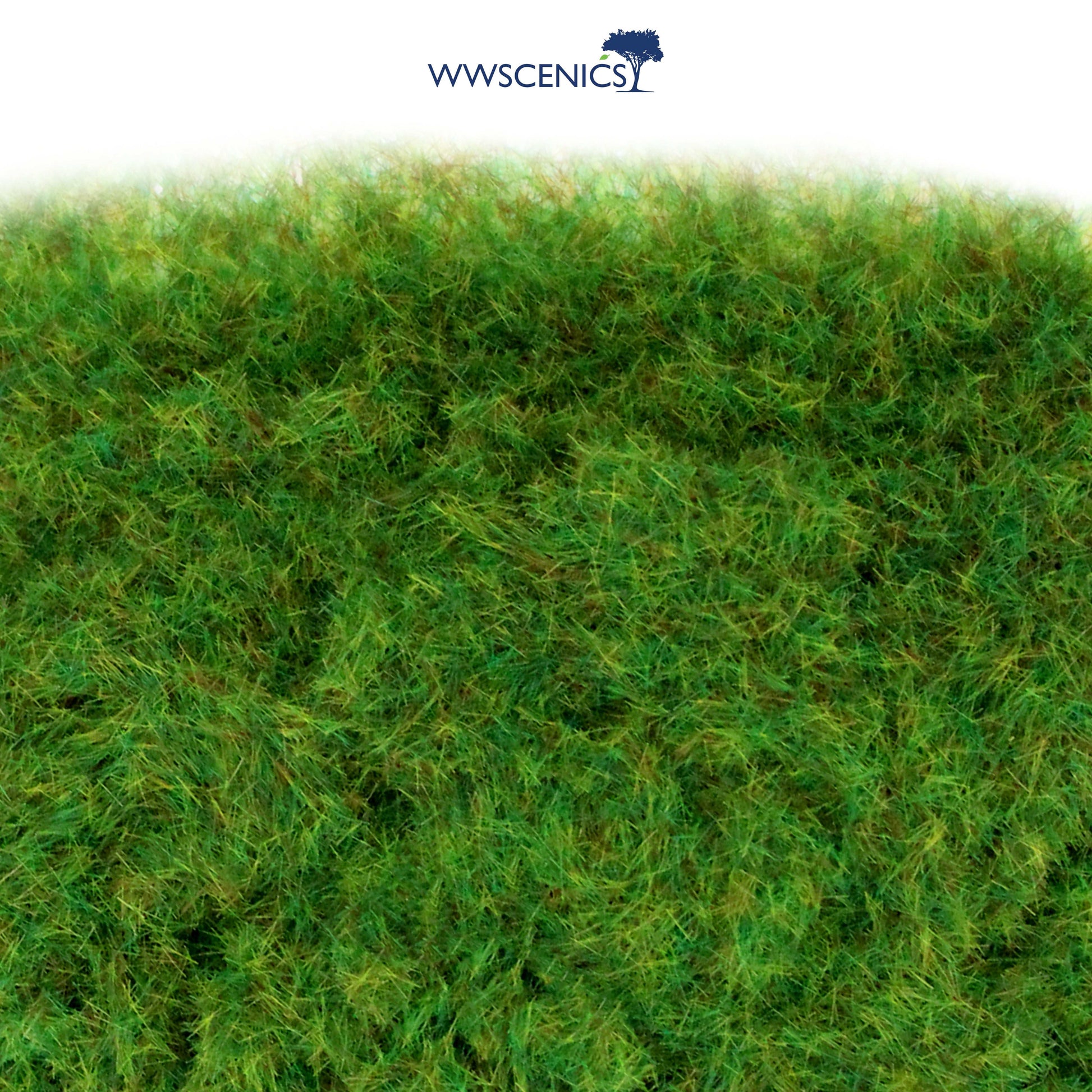 WWScenics 2mm Summer Static Grass vibrant green fine fibre for miniature wargaming terrain dioramas and model railway scenery