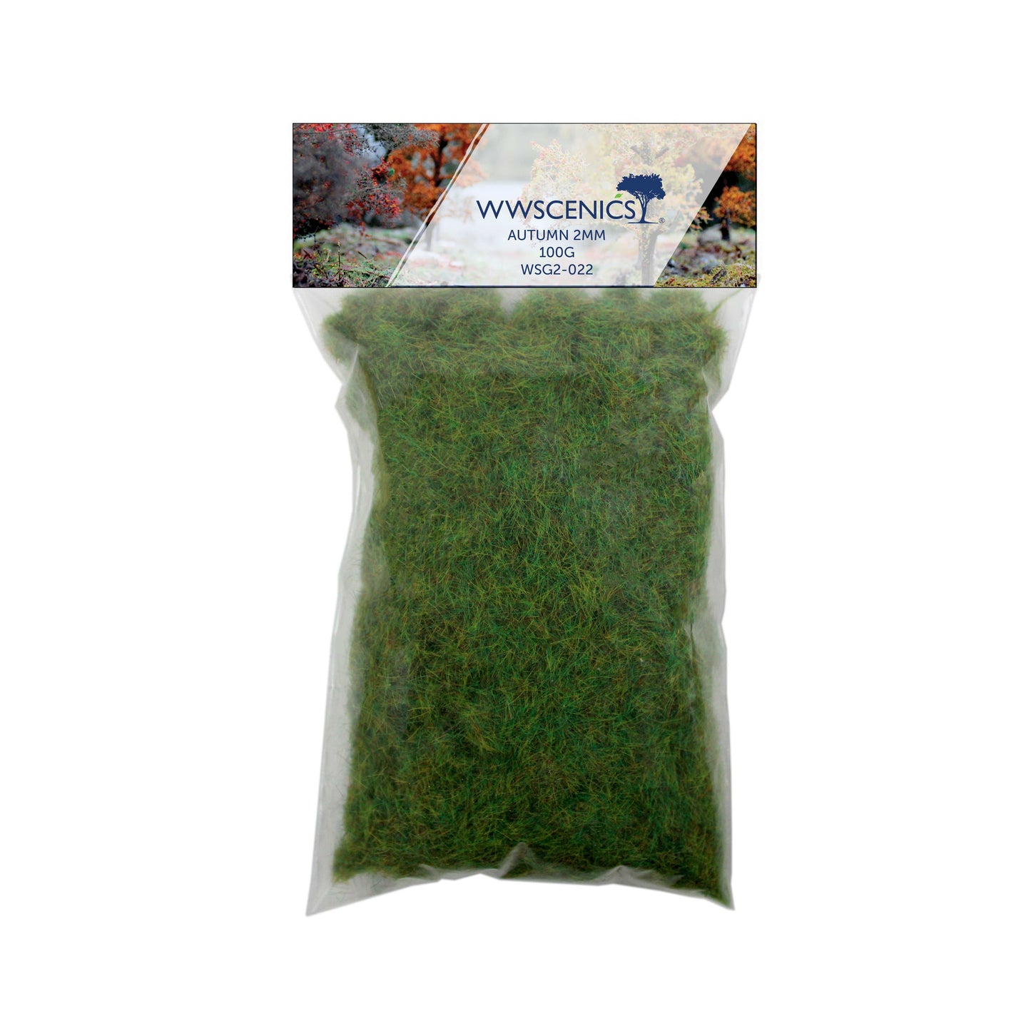 WWScenics 2mm Autumn Static Grass 100 grams