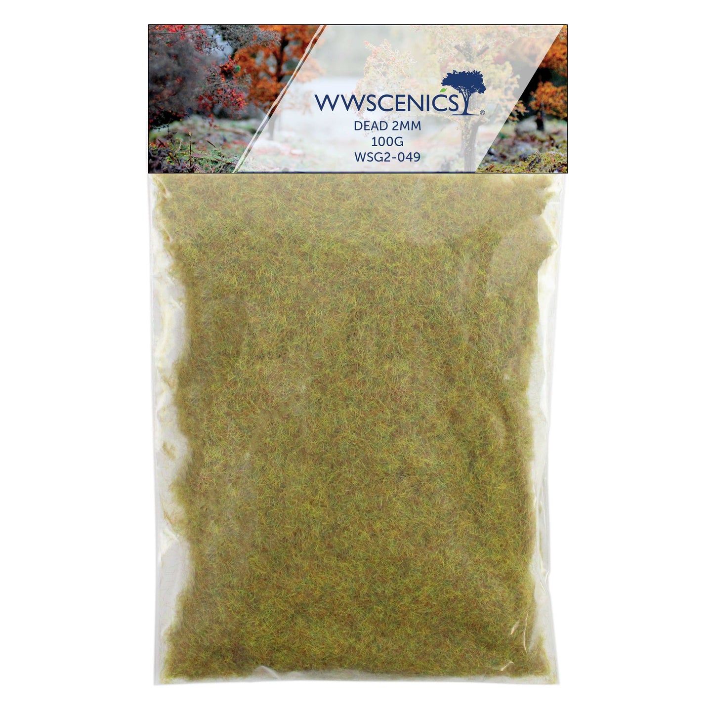 WWScenics 2mm Dead Static Grass 100 grams