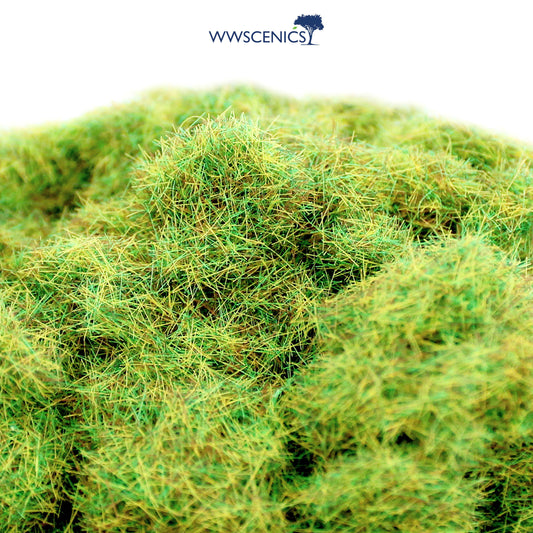 WWScenics 4mm Spring Static Grass for detailed miniature basing and scenic terrain with fresh spring green fibers.