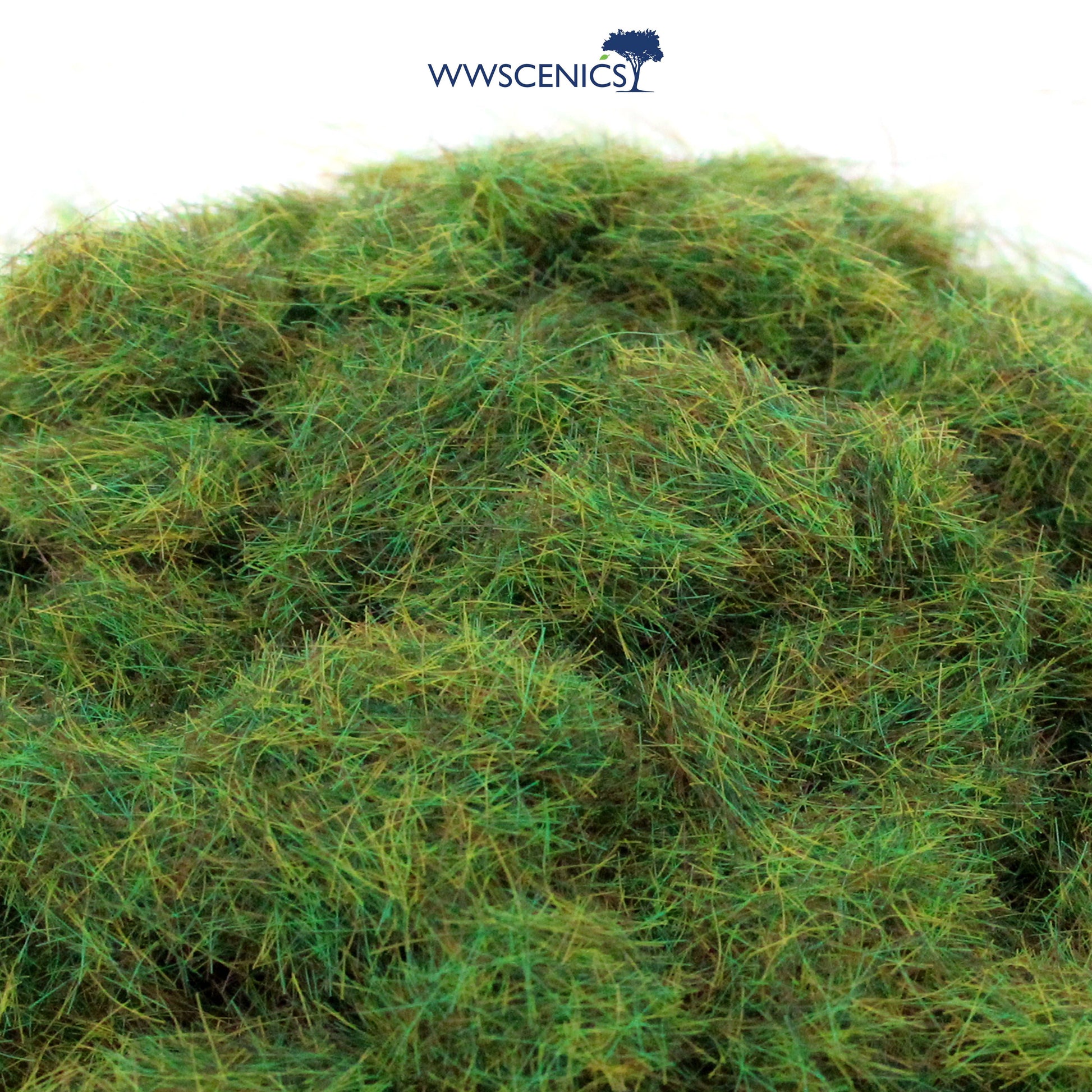 WWScenics 4mm Summer Static Grass in vibrant green for detailed miniature basing and model scenery.