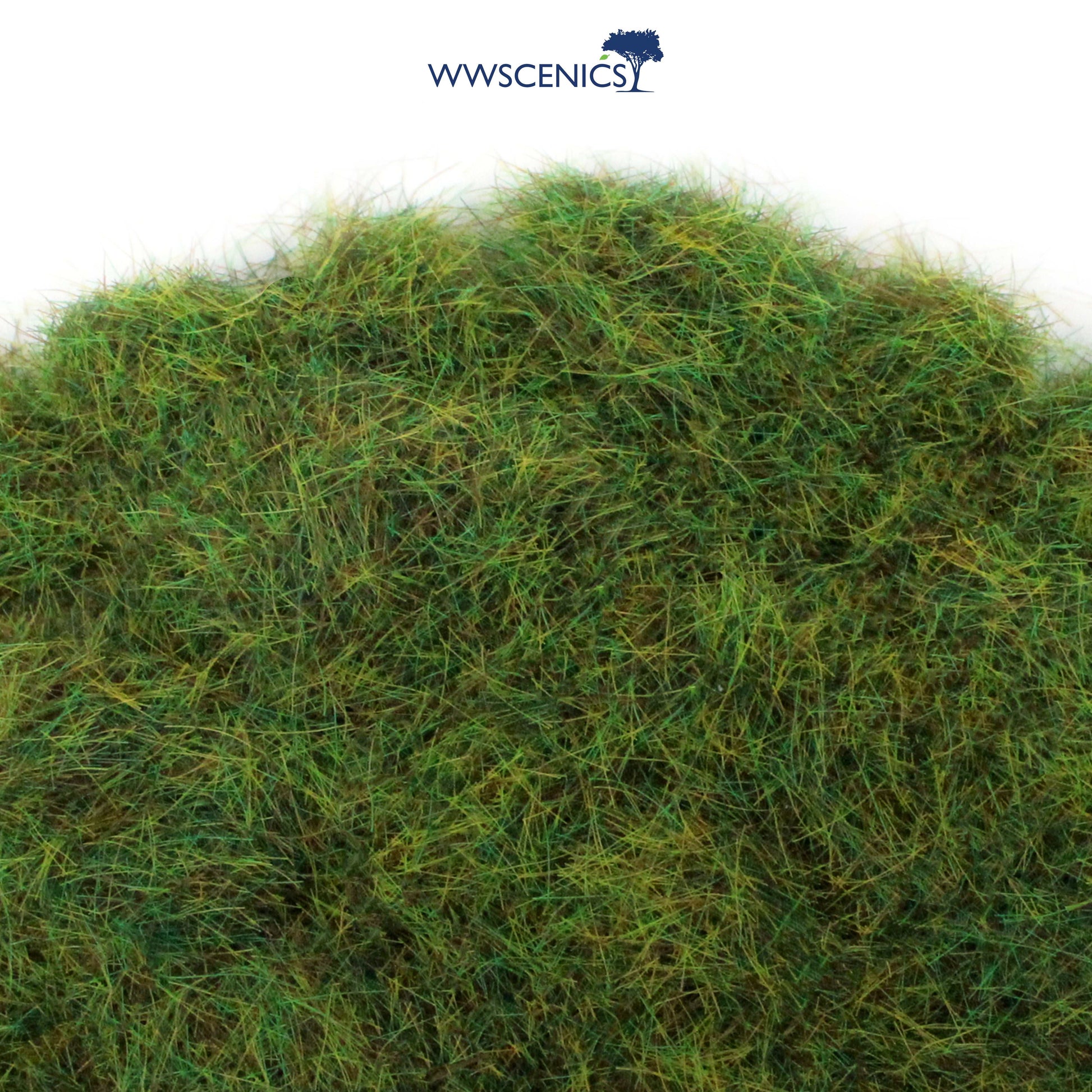 WWScenics 6mm Summer Static Grass for miniature wargaming terrain and model railway scenery with vibrant green fine fibers