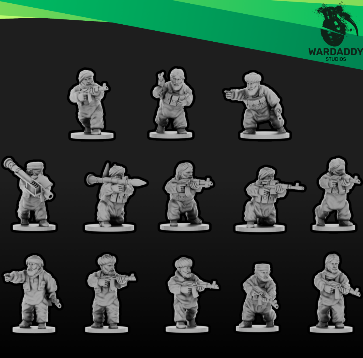 15mm Modern Afghan Fighters Group 1