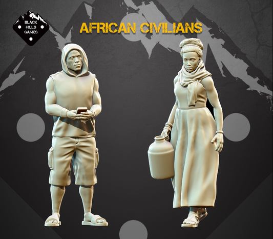 28mm Modern African Civilians