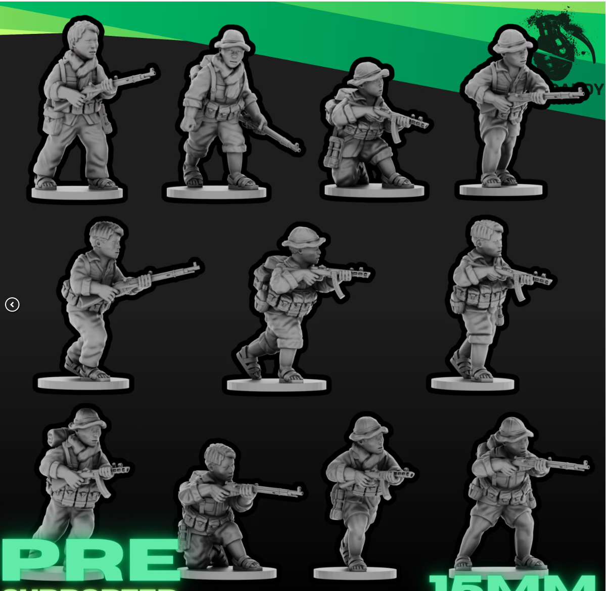 15mm Modern VietCong Antique Weapons