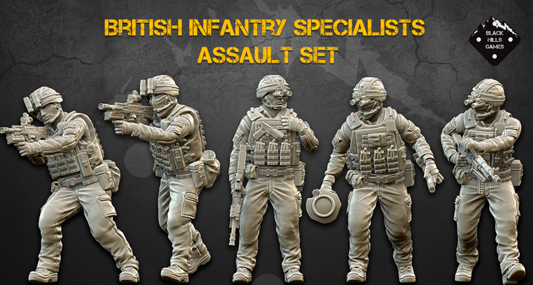 28mm Modern British Infantry Spec Assault Set