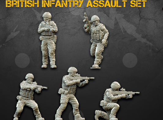 28mm Modern Britiish Infantry Assault Set