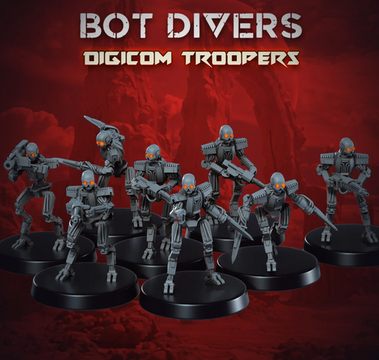 32mm BOT Divers Digicom Troopers