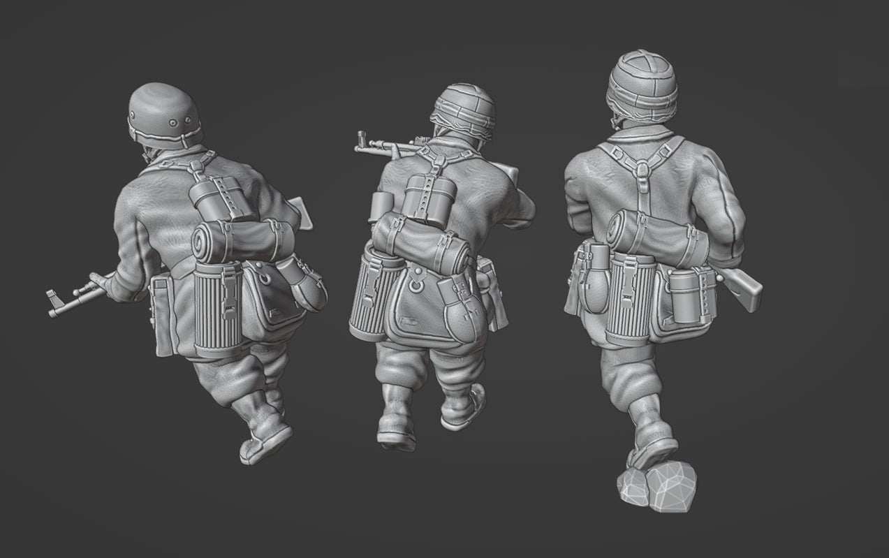 28mm German Fallschirmjager STG44 Team 2