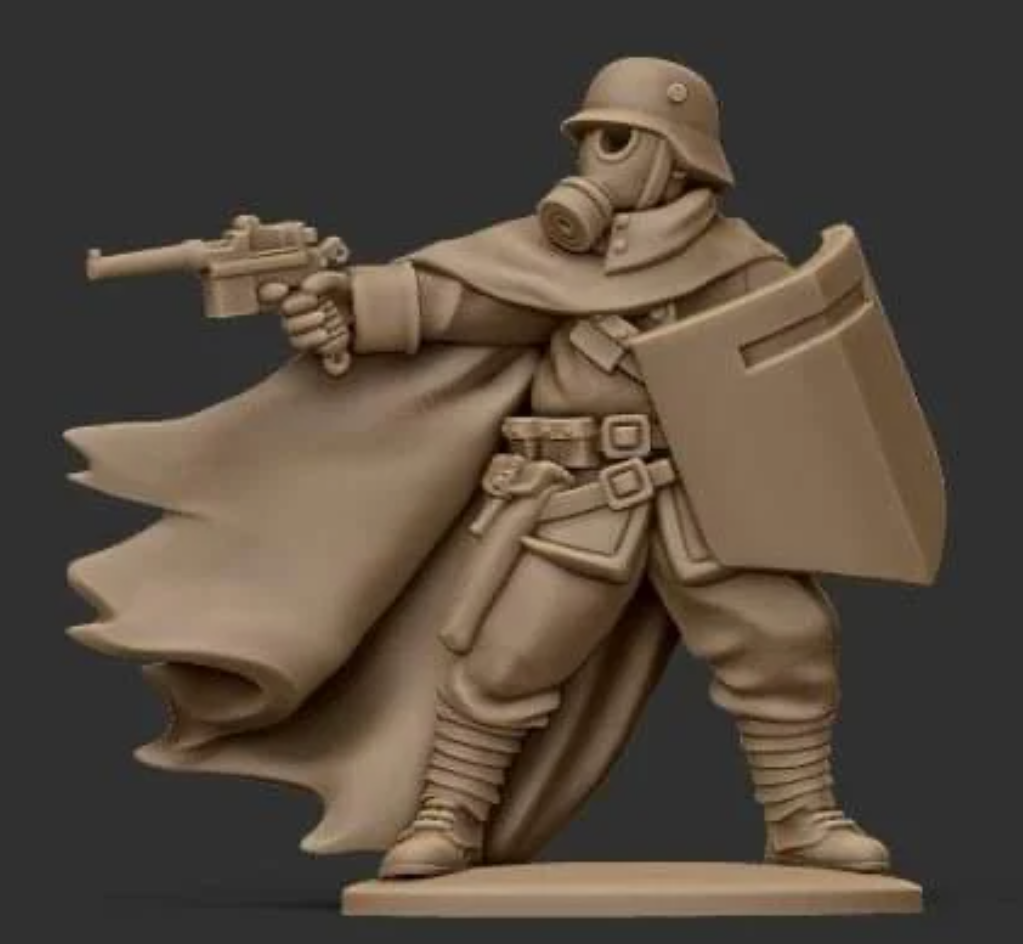 28mm WW1 German Officer 1