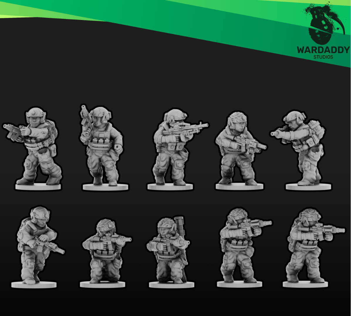 15mm Modern NATO Infantry Support Squad 1