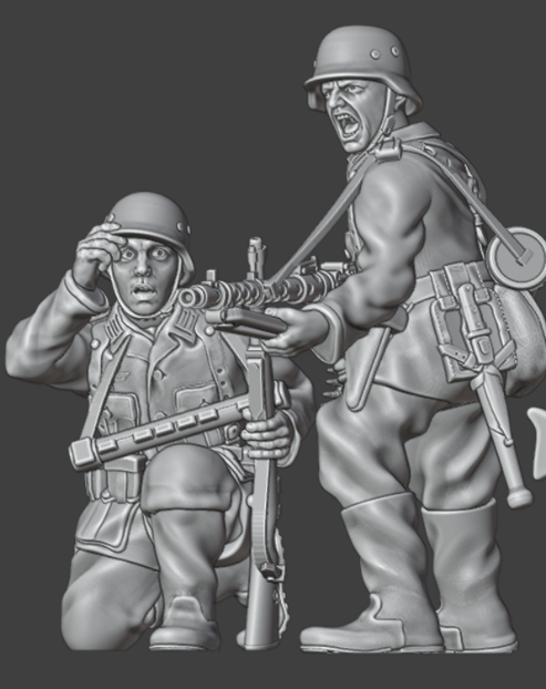 28mm WW2 German Infantry LMG 4