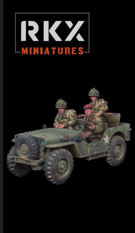28mm British Airborne Paratrooper Jeep