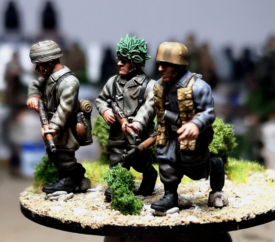 28mm WW2 German Fallschirmjager rifle team 1