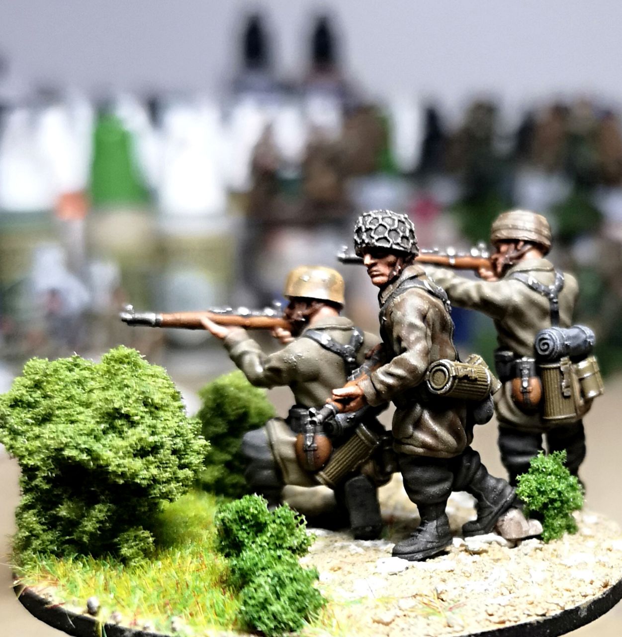 28mm WW2 German Fallschirmjager rifle team 2