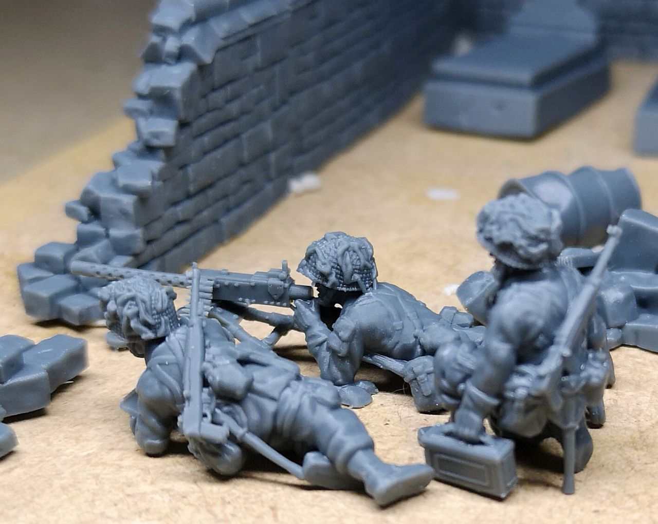 28mm WW2 US paratroopers MMG M1919