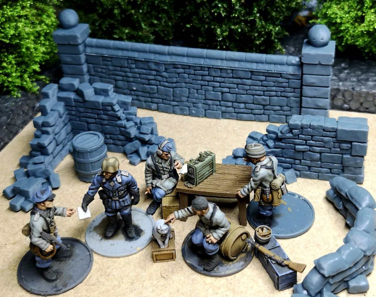 28mm WW2 German Paratrooper Officer Set