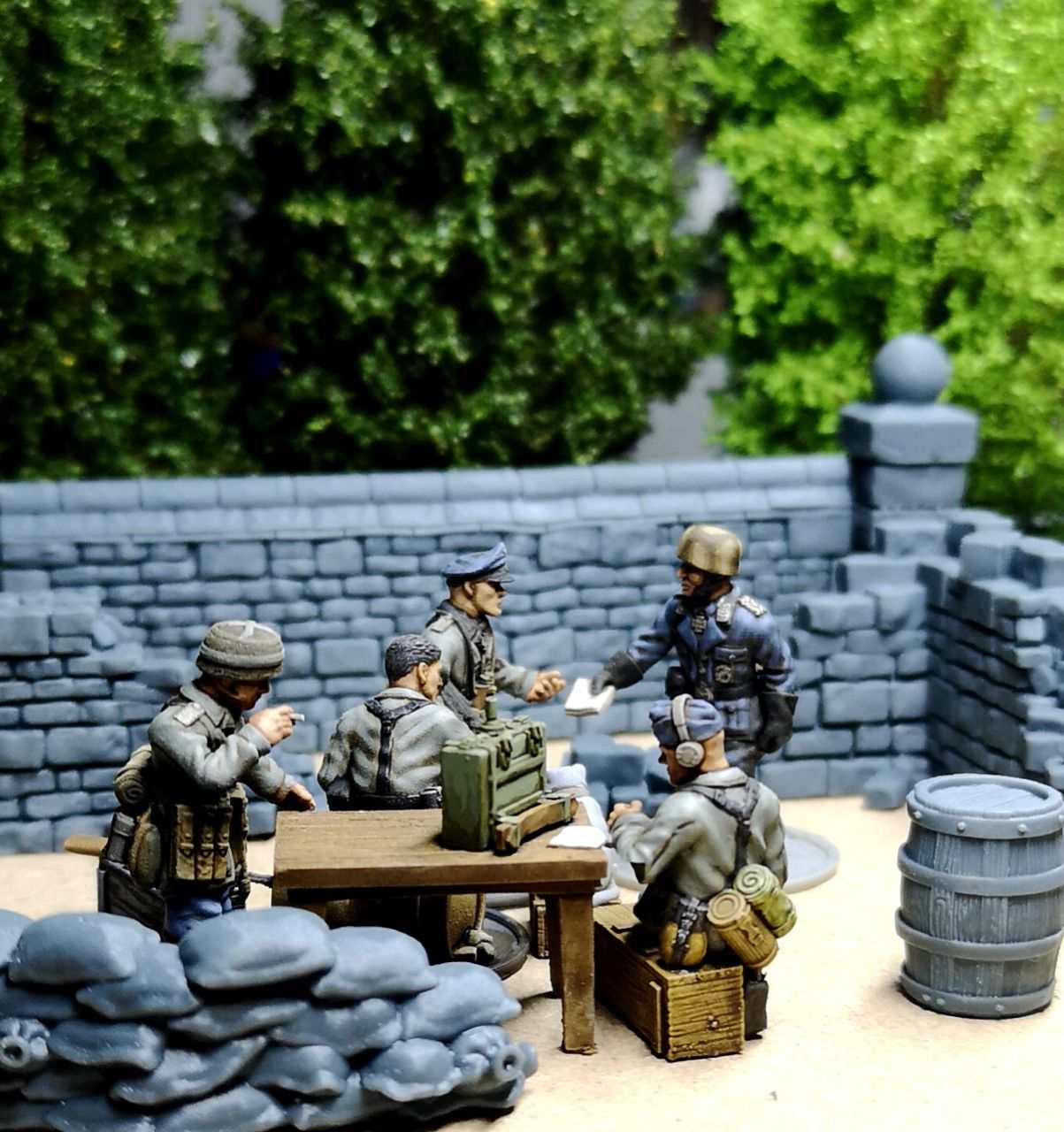 28mm WW2 German Paratrooper Officer Set