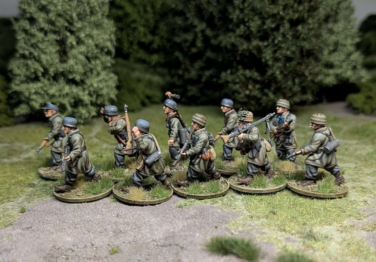 28mm WW2 German Fallschirmjager Complete Squad