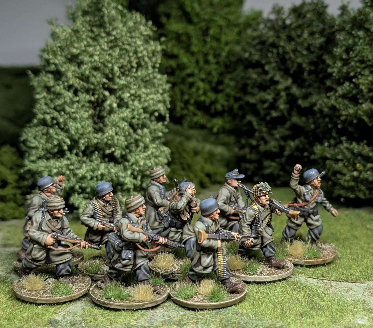 28mm WW2 German Fallschirmjager Complete Squad