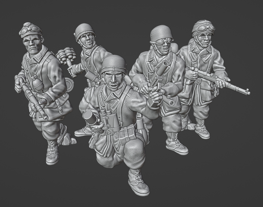 28mm WW2 German Fallschirmpionniere group 2
