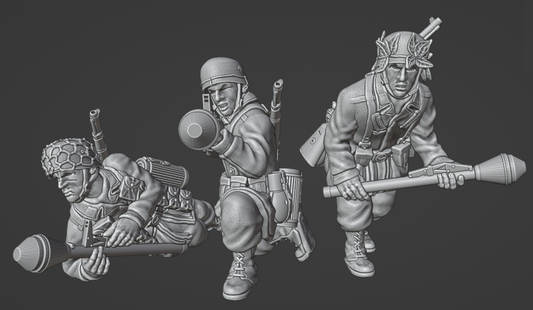28mm WW2 German Fallschirmjager Panzerfaust team 2