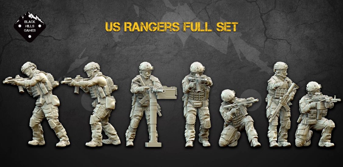 28mm Modern US Rangers (Full Set)