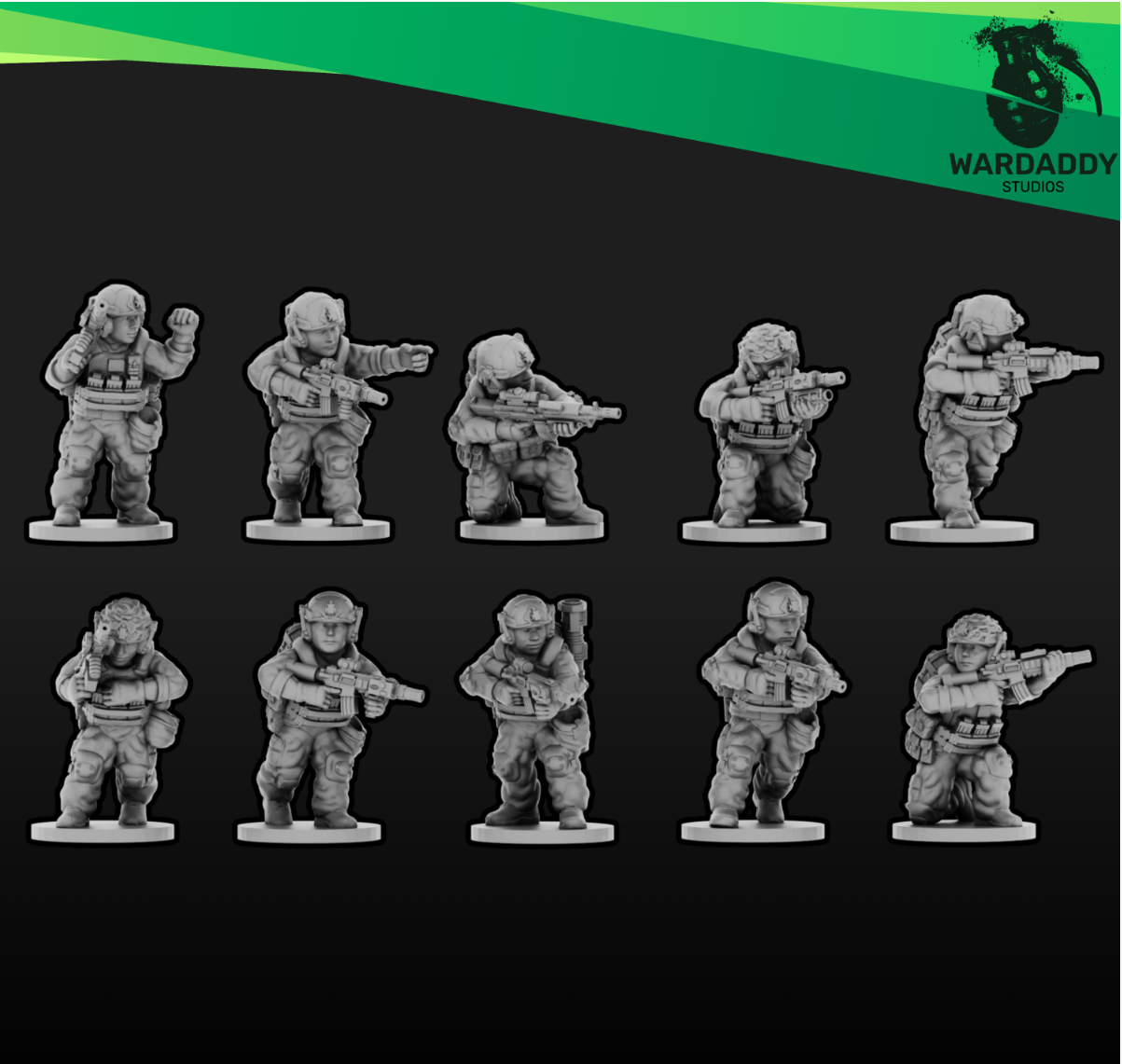 15mm Modern NATO Infantry Support Squad 2