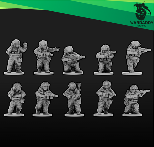 15mm Modern NATO Infantry Support Squad 2