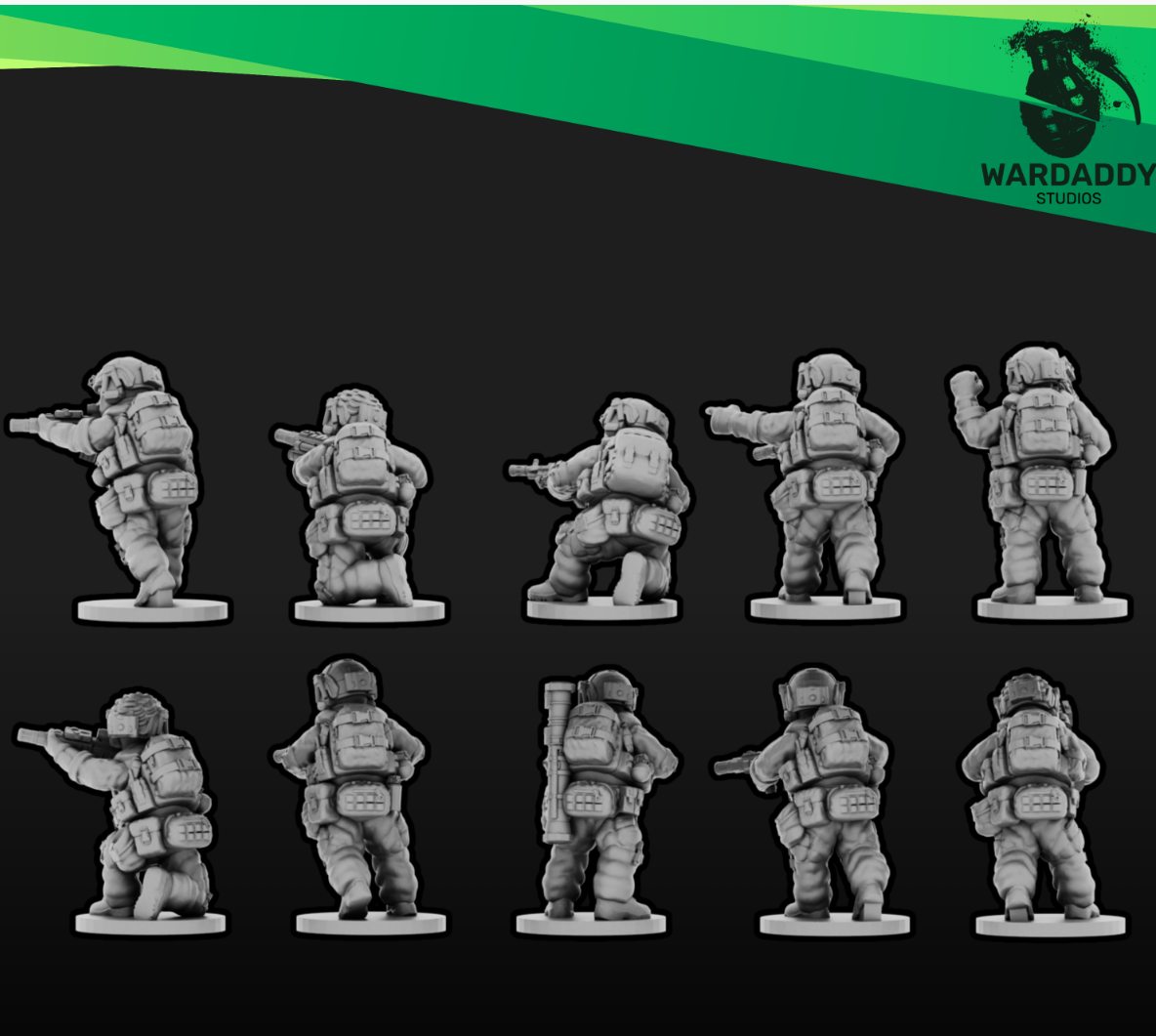 15mm Modern NATO Infantry Support Squad 2
