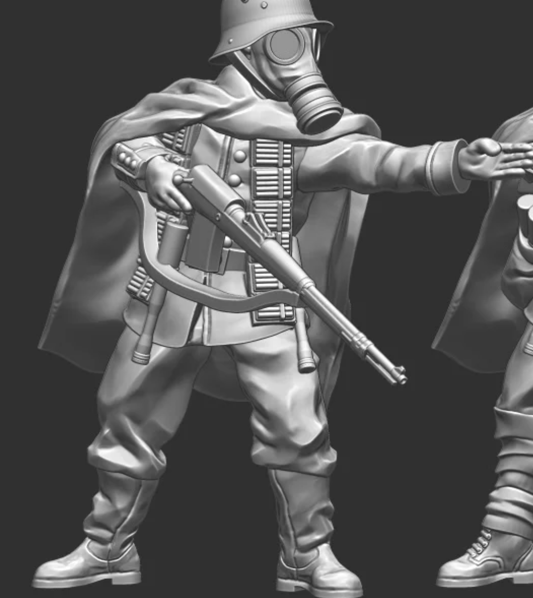 28mm Imperial German Junior NCO with Trench Gewehr 98