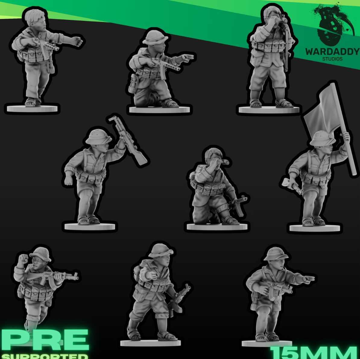 15mm Modern Vietcong Leaders