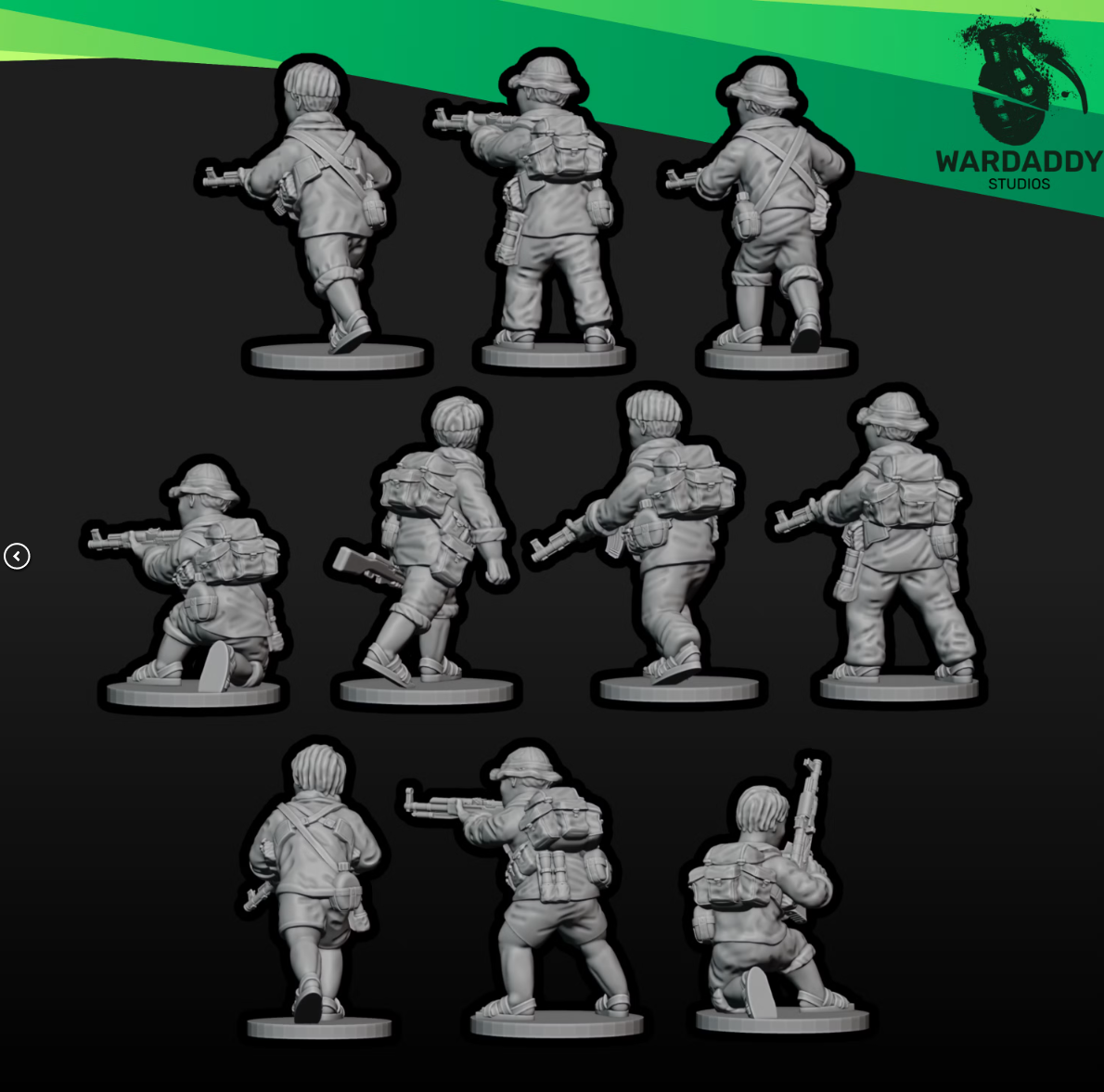 15mm Modern VietCong Rifle Squad A
