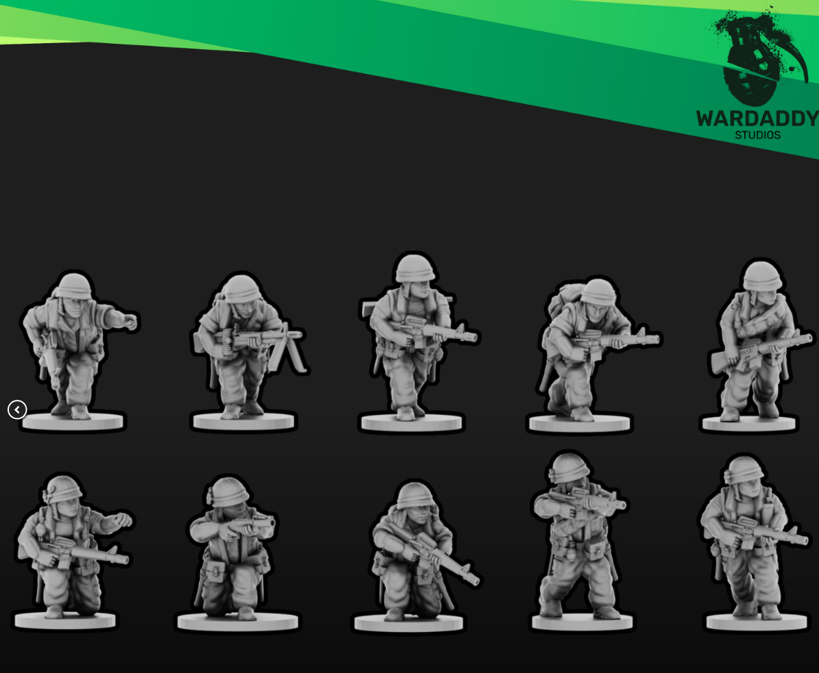 15mm Modern US Army Vietnam Squad A