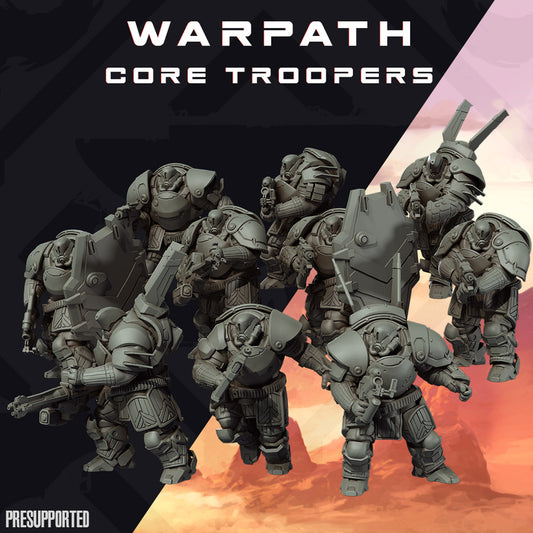 32mm Warpath Core Troopers