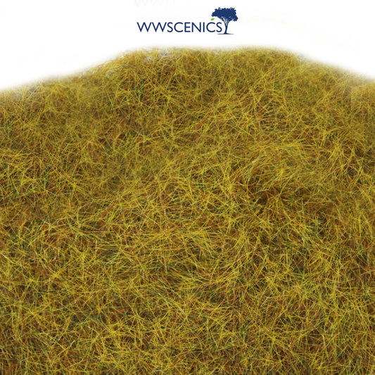 WWScenics 6mm Wild Meadow Static Grass in natural green and earthy tones for realistic miniature terrain and diorama basing