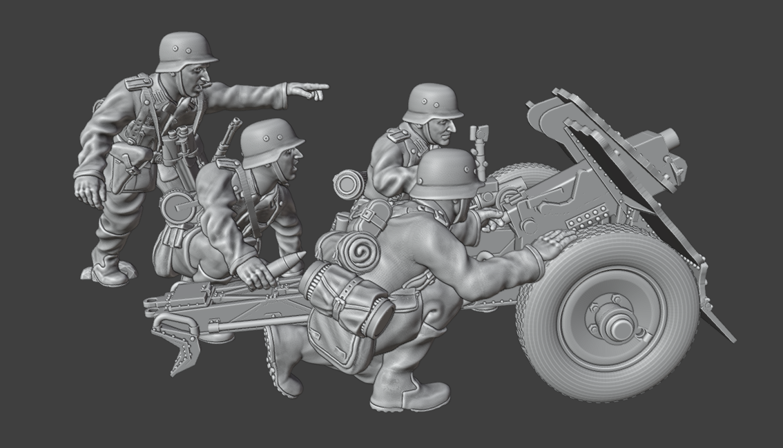 28mm WW2 German Infantry 75 IG 18