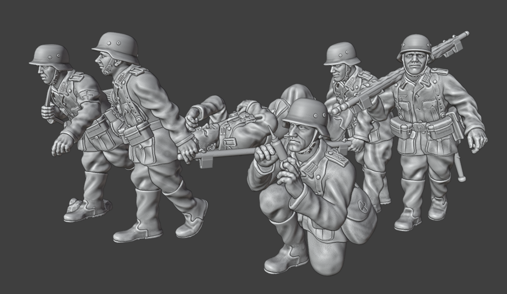 28mm WW2 German Infantry Medical Team