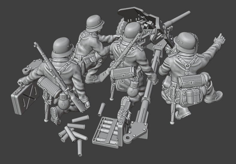 28mm WW2 German Infantry 75 IG 18