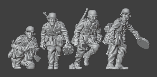 28mm WW2 German Infantry Tank Hunter Team