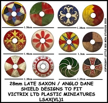 Late Saxon  Anglo Dane Shield Designs LSAX 1